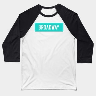 Broadway teal Baseball T-Shirt